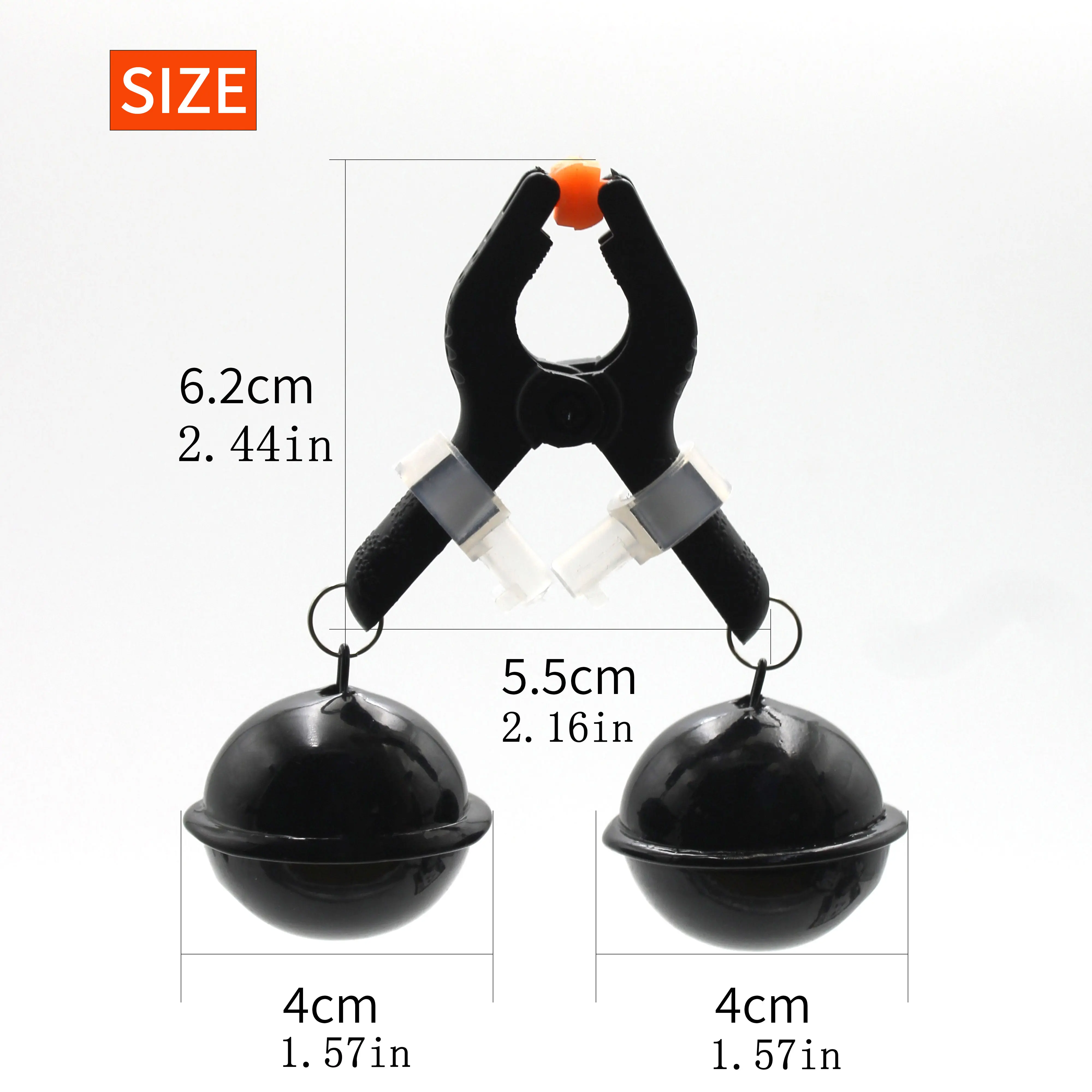1PC Fishing Catfish Double Bell Catfish Bang With Glow Stick Slot Provides A Reliable Sound Alarm In Case Of A Bite For Special