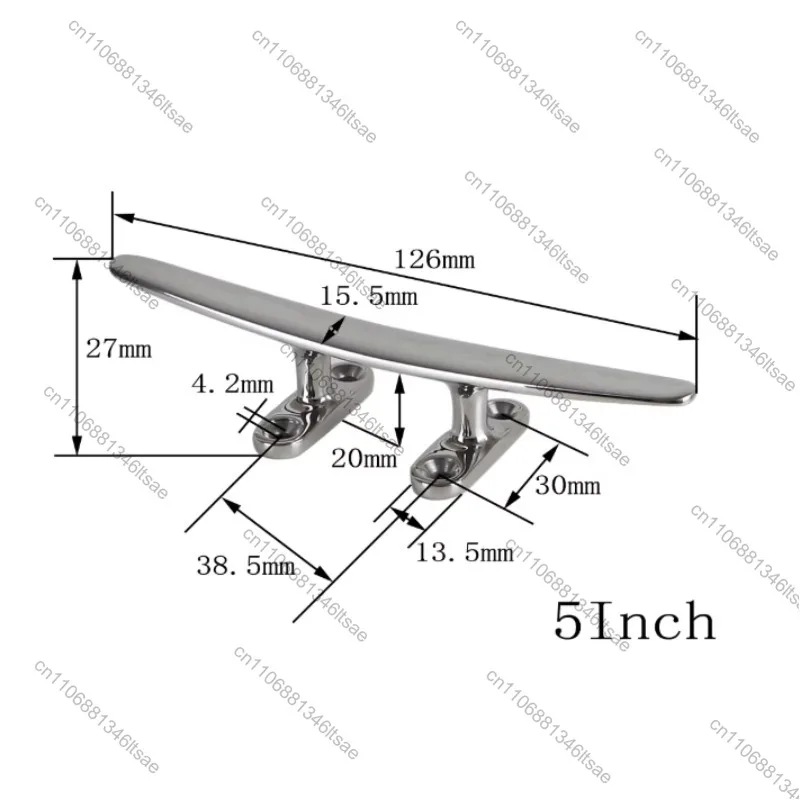 Accessories 1pcs 5inch stainless steel speed boat yacht bollard cable pile