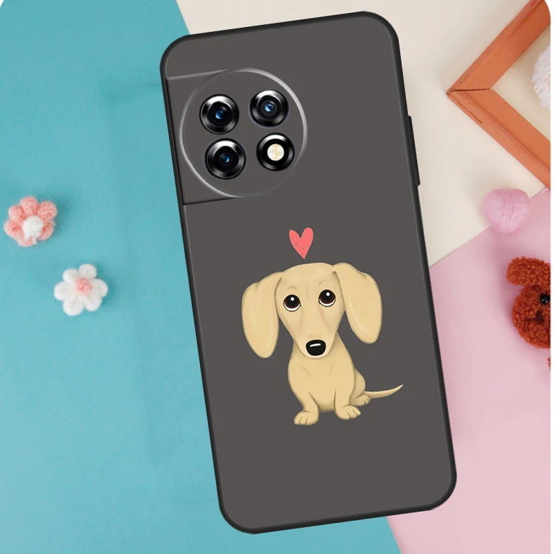 Dachshund Dog Case For OnePlus 12 11 9 10 Pro 9RT 10T 10R 12R OnePlus Nord N10 N20 CE 2 3 Lite 2T Cover