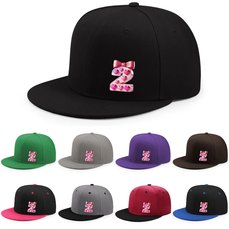 Trendy Flat Brim Cap, Polyester Fiber Material,  Digital Print Design, Unisex, for Daily Wear, A Versatile Item Highly Selected