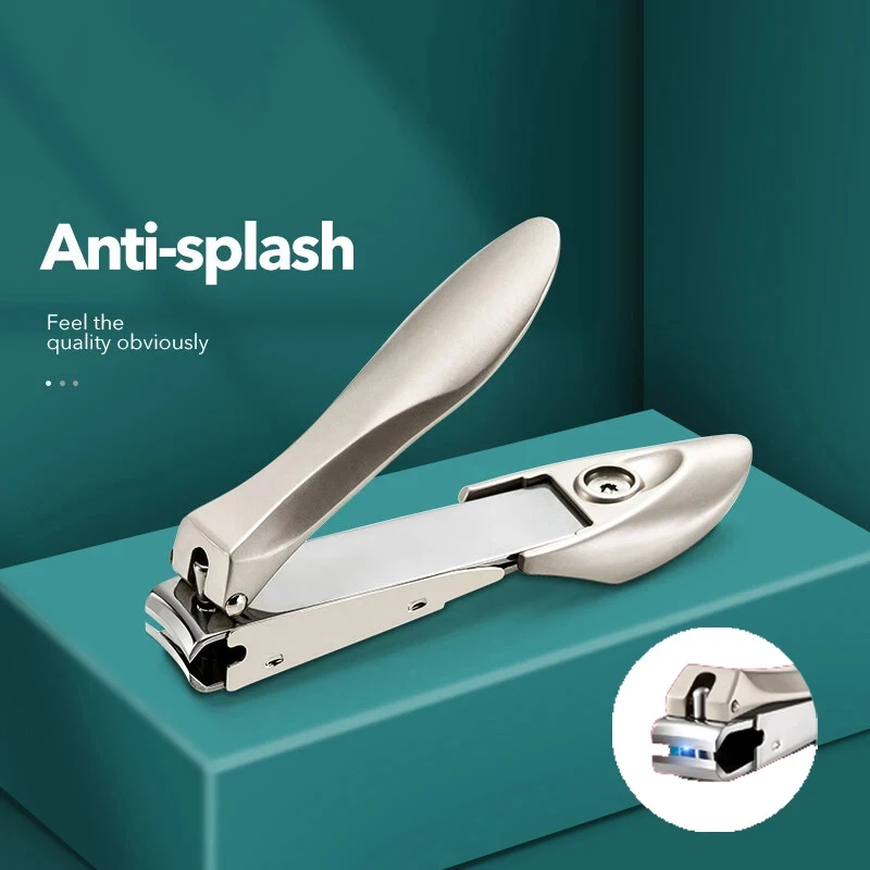 1/3Pcs Nail Clipper with Biomimetic Design - Splash-Proof, Hypoallergenic Fingernail Trimmer for Precise Manicure & Pedicure