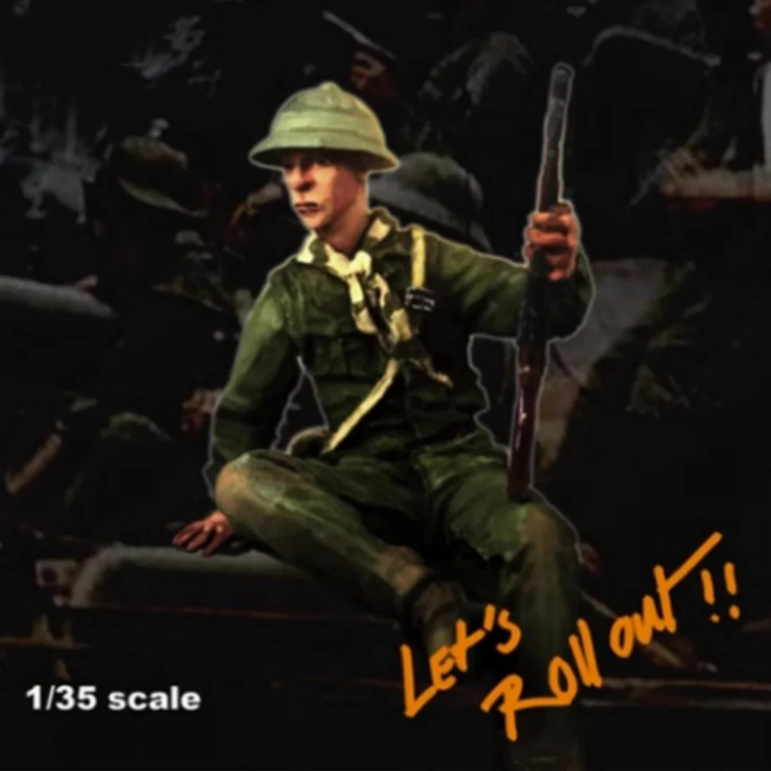 

Масштабная фигурка из смолы 1/35, набор для сборки модели, солдат Вьетнамской войны, в разобранном и неокрашенном виде, 3D-печать, игрушка для самостоятельной сборки, 750
