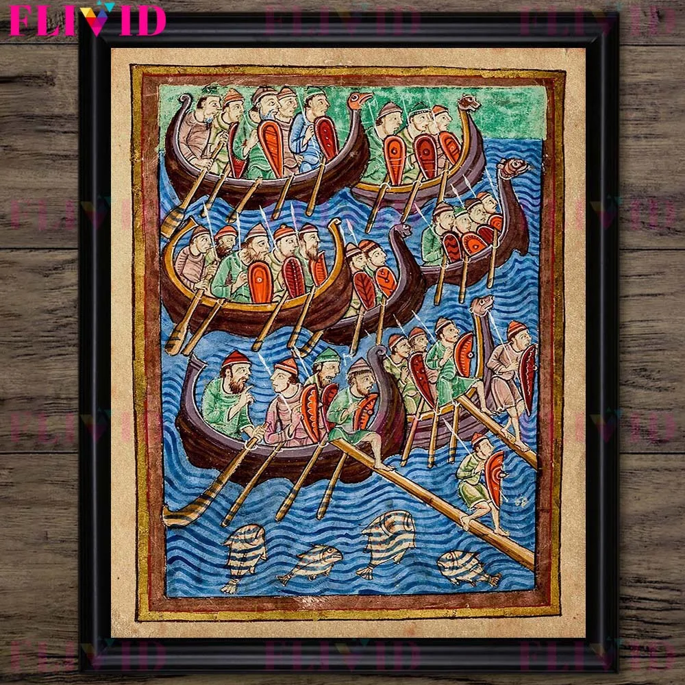 

Four Horsemen Of The Apocalypse Vintage Wall Art Canvas Painting The Four Angels Of Death Retro Art Poster Print Decor Unframed