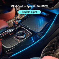 Crystal Center Console Saddle Light For BMW 5 6 Series X3 X4 iX3, G30 G31 G32 G01 G02 G08 Car LED Decorative Ambient Light