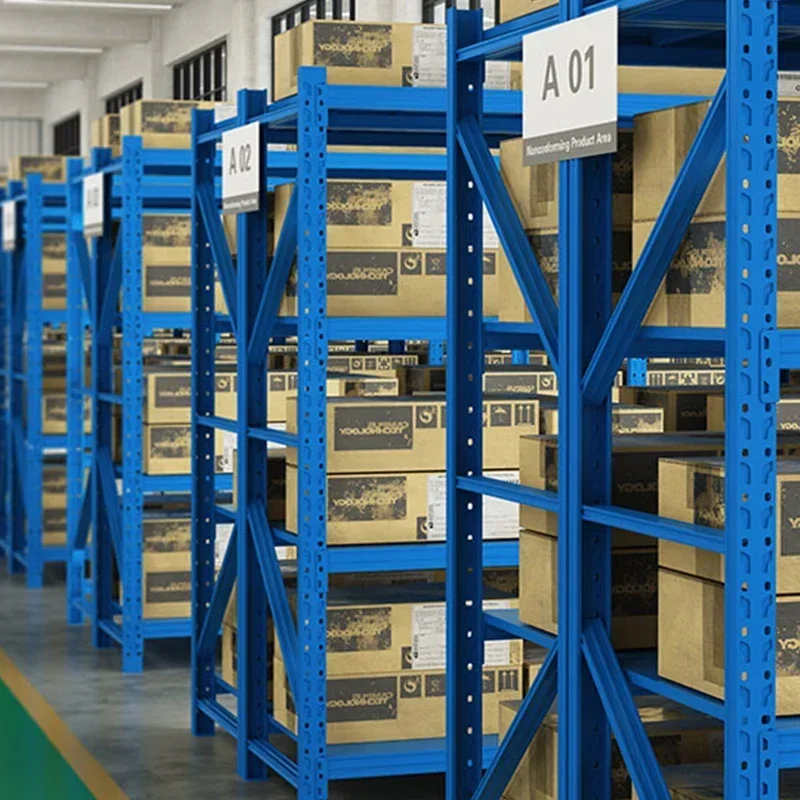عناصر ساخنة وشعبية 4 أرفف أرفف حاملات تخزين رفوف شديدة التحمل بدون مسامير لمرآب المستودعات الصناعية #6