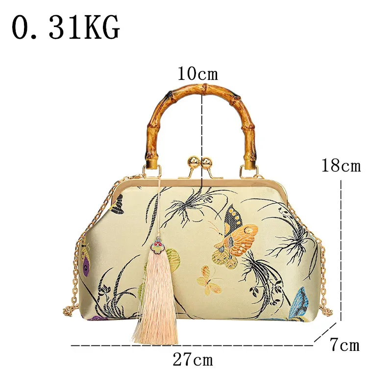 Borsa da sera con ricamo di lusso borse stile matrimonio moda Vintage nappe design borse da donna borse a tracolla borse a tracolla