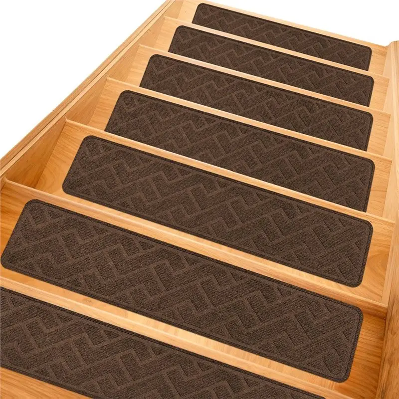 IALJ-Stair Tread Mats Non Slip Stair Carpet Washable Stair Step Pads