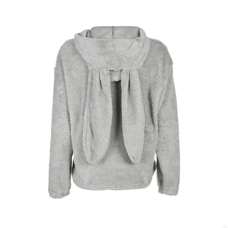 R3MC printemps automne femmes sweat polaire oreilles lapin pulls pulls décontractés