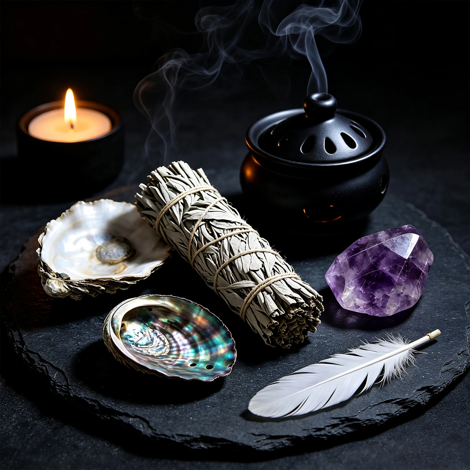 Natural White Sage Smudge Sticks Hand-Tied Dried Herb Bundles for Home Cleansing Meditation & Spiritual Aromatherapy Rituals
