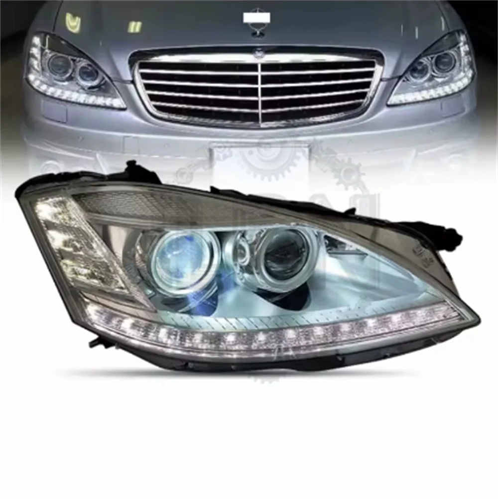 W221 Headlights for Bez S300 S350 S400 Upgrade LED Headlight 2006-2009 Head Lamp DRL Signal Projector Lens Accessories Modified