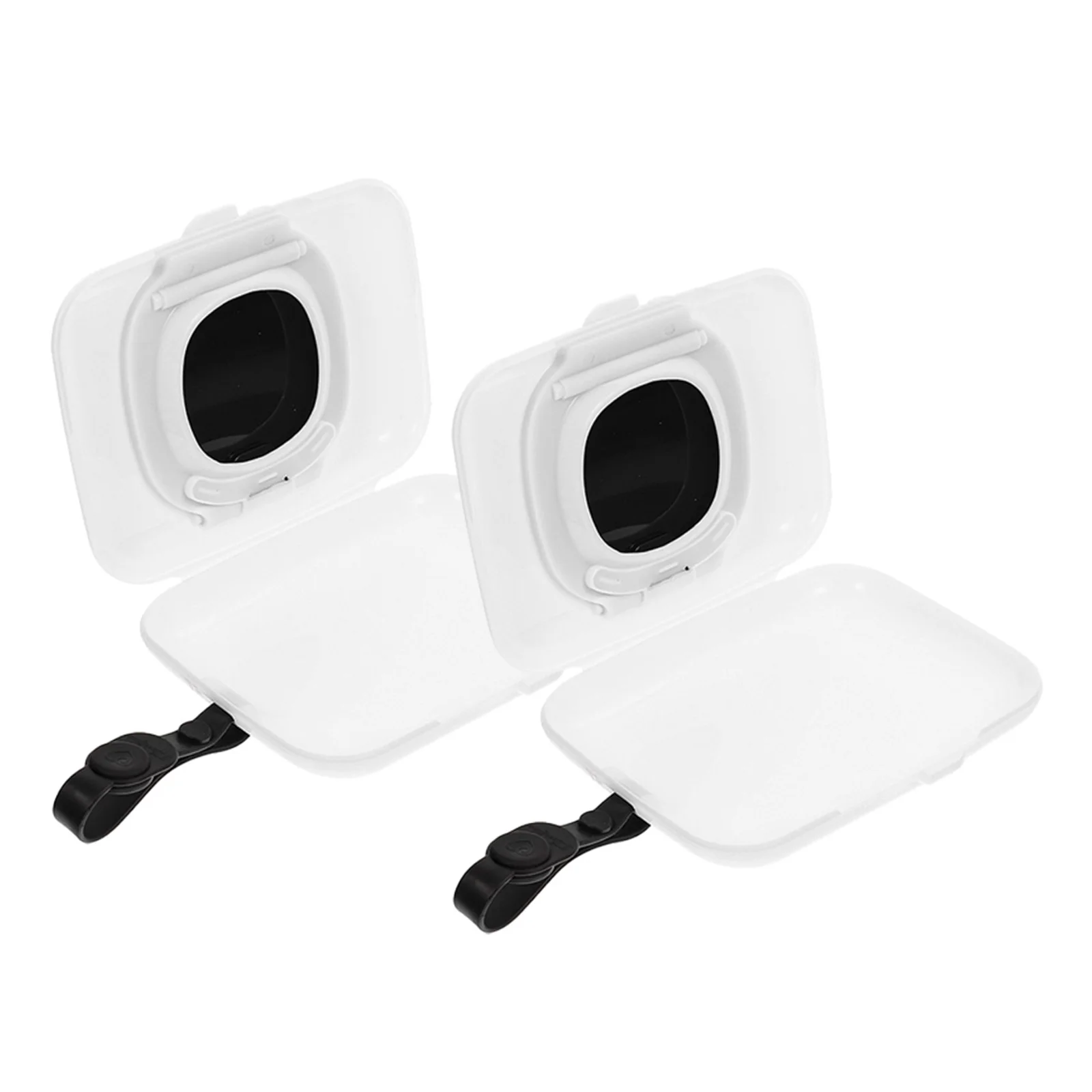 

2pcs Portable Wet Wipe Case Wipes Box Travel Dispenser Reusable Wipe Holder For Stroller Crib Diaper Bag Outdoor Use