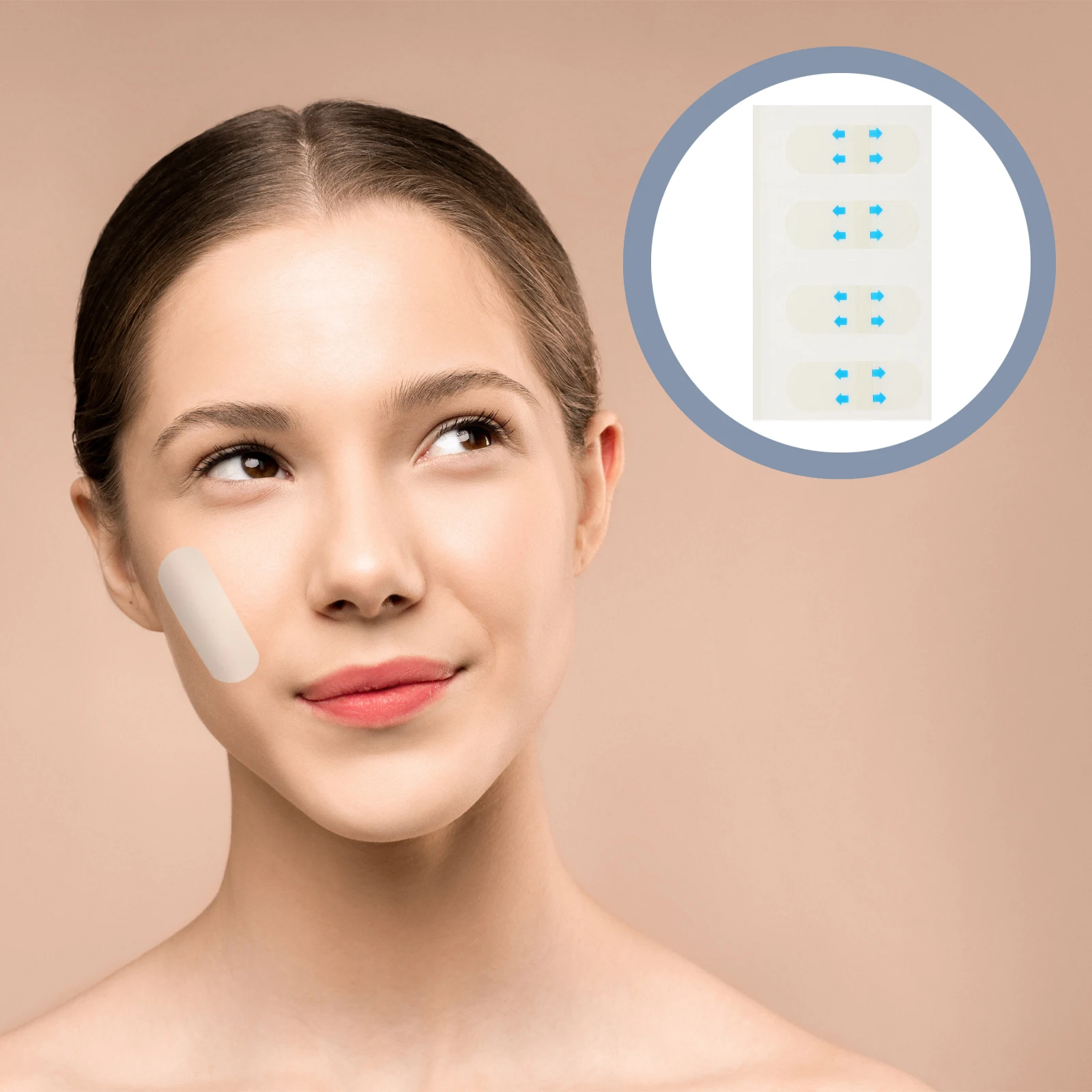 

80pcs Stickers Lifting Invisible Chin Tapes Breathable Adhesive Facial Tighten Patch Tool Accessory Skincare