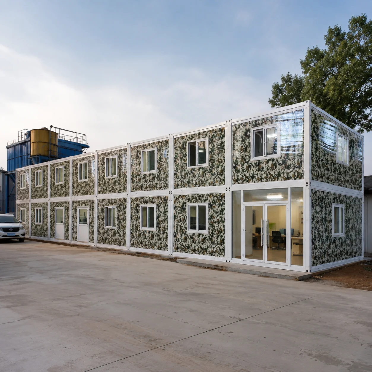 Foldable Prefab House 20Ft Modular House for Developer Construction Camp Wind Resistant Structure Cost Saving Solution