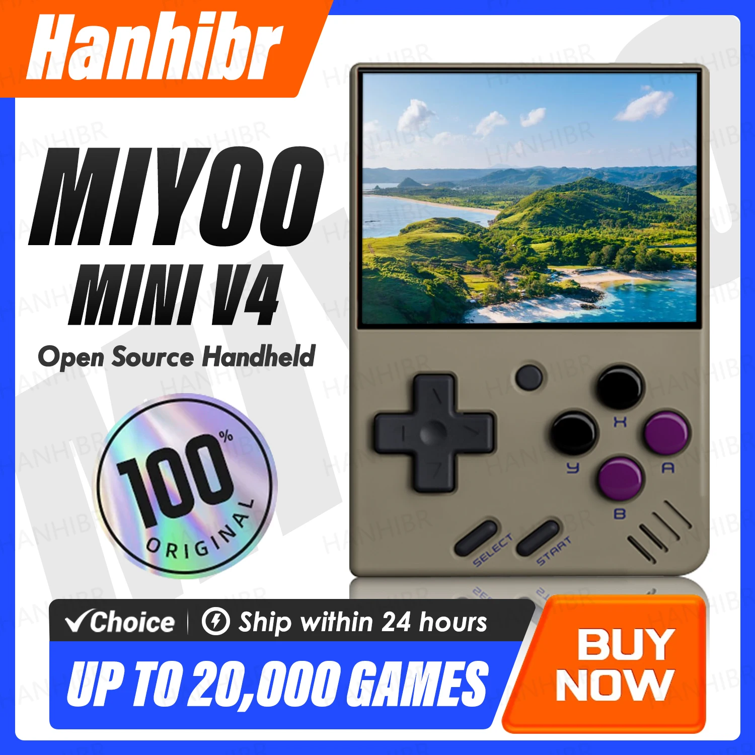 MIYOO MINI V4 Handheld Game Console Linux System 2.8'' IPS Screen Portable Mini V2 V3 Retro Video Simulator Player Children Gift