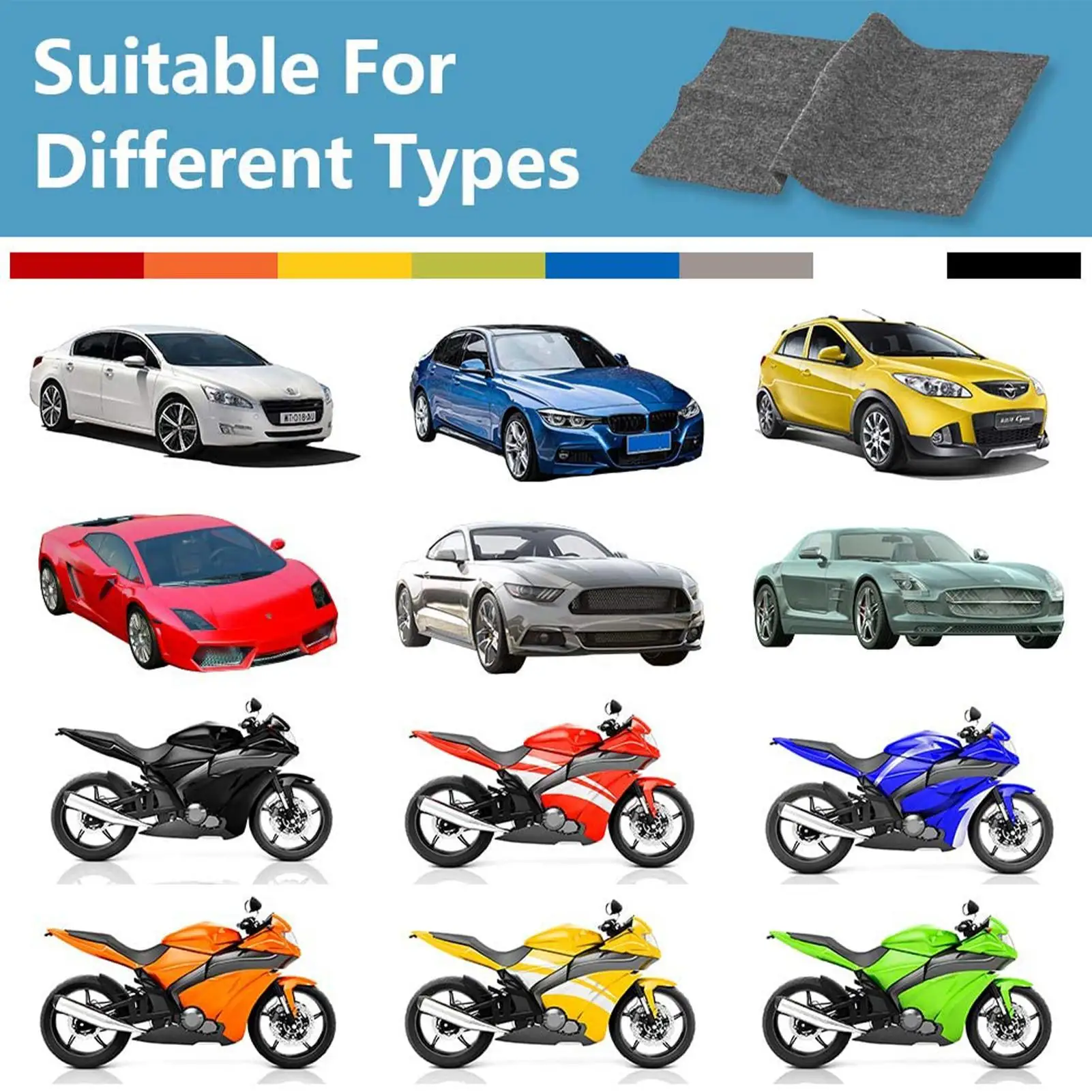 Car Scratch Nano Polishing Cloth Paint Repair Anti-Scratch Polishing Wipes Cleaning Tool Auto Accessories