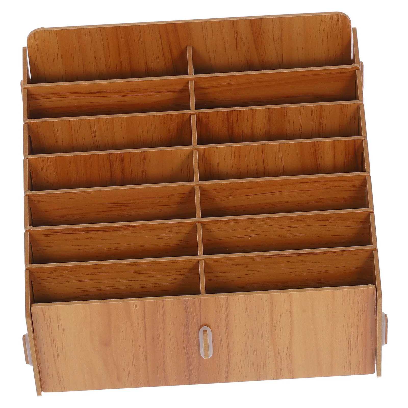 Simple Fashionable Wooden Desktop Storage Box for Smartphones Office Supplies Pen Pencil Cards Scissors Mobile Phone Organizing