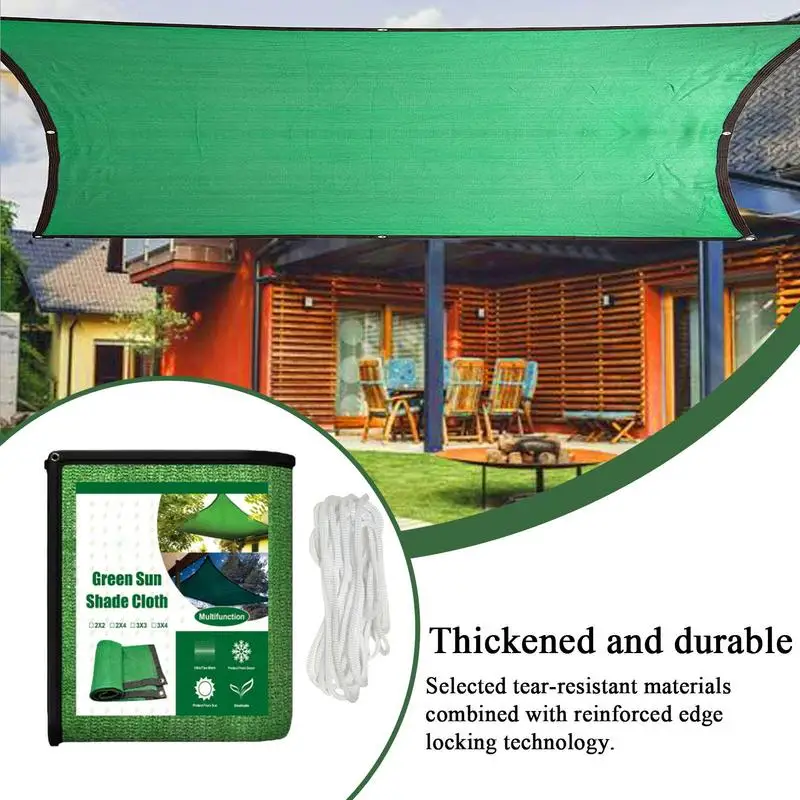 Garden Shade Weatherproof Mesh Shade Tarp Heavy-Duty UV-Resistant Outdoor Tarp for Fruit Vegetable Nursery Greenhouse Shading