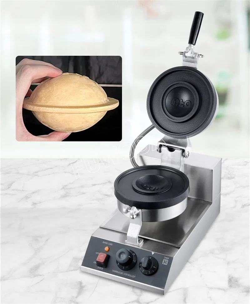 Electric 110V 220V UFO Hamburger Maker Sandwich Press Round Burger Maker UFO Burger Machine Ice Cream Hamburg Maker