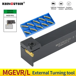 1PC MGEVR2020/2525-3 -1.5/2/2.5/3.4 Grooving Tool Holder MGMN Carbide Insert MGEVR/L Straight Shank External Turning Tool