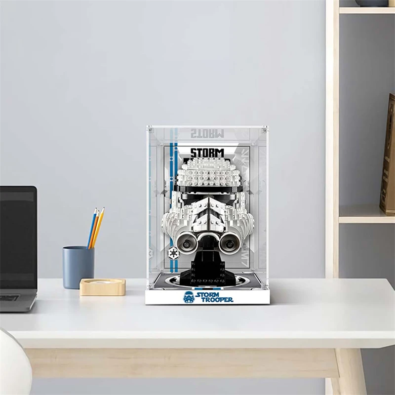 Imagem -02 - Vitrine para Capacete Lego Stormtrooper Caixa de Exibição Acrílica 75276 75276 Nenhum Modelo Incluído mm