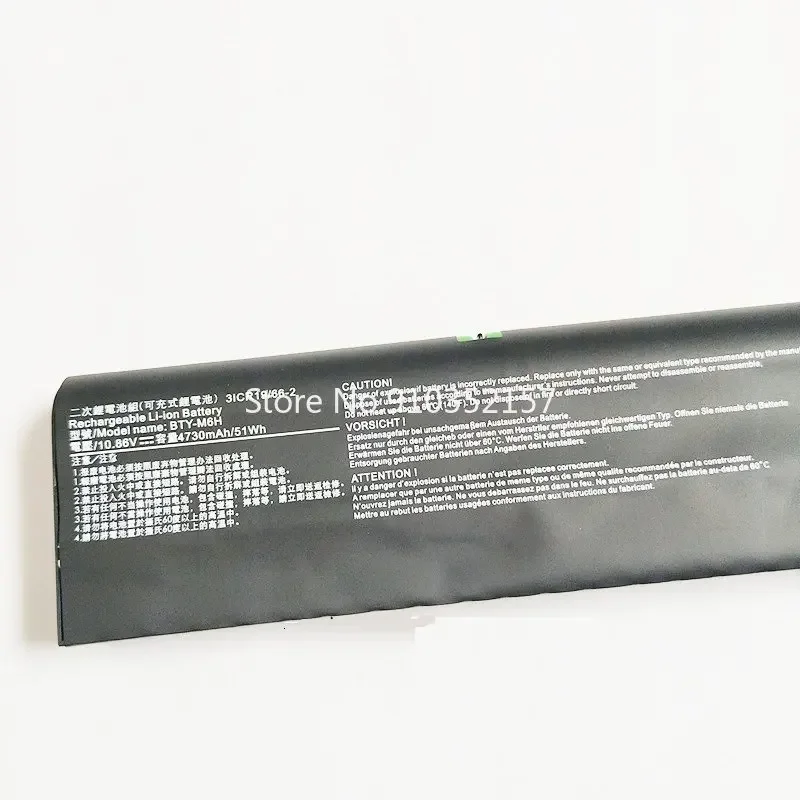 Battery For MSI Alpha 15 A Series A3DC A3DD GE72 GE62 GE70 GP62 GL62 GL72 GP72 GL62M GL62VR GL72VR BTY-M6H 10.86V 4730mAh 51WH