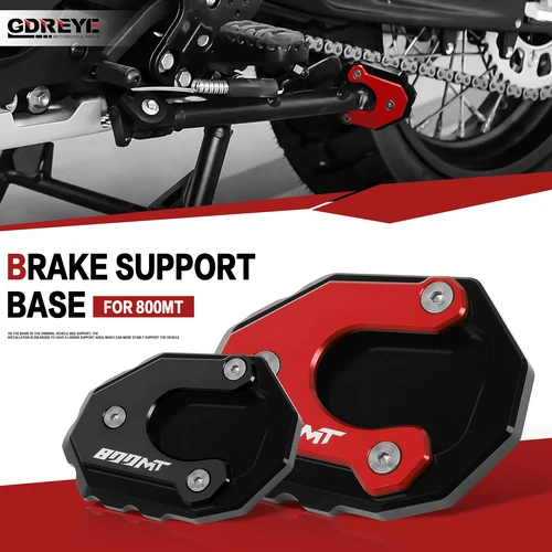 Para CFMOTO 650MT 650 MT motocicleta 800MT accesorios soporte lateral extensión almohadilla placa de soporte 800 MT