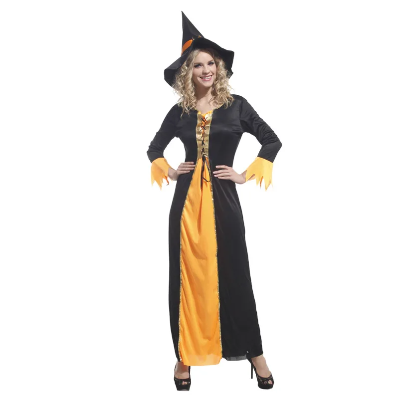 Volwassen Halloween Heksenkostuum Rok Prestatiepak Dames Etnische Stadiumkleding Lentecollectie W-Total
