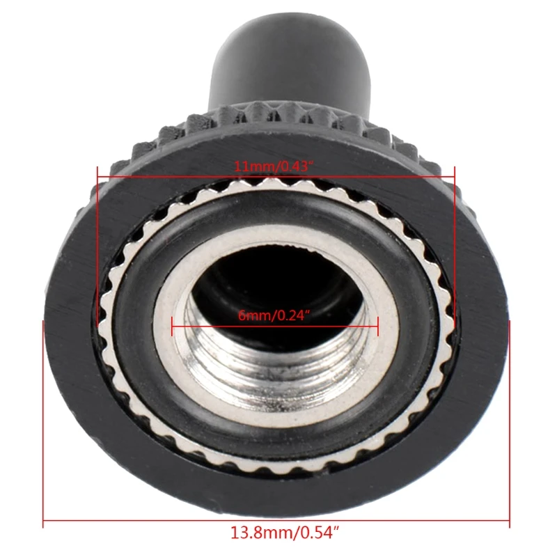 F92C 6MM المسمار MINI التبديل التبديل مقاومة المقاومة المطاط مقاومة مقاومة الغلاف الغطاء الروك