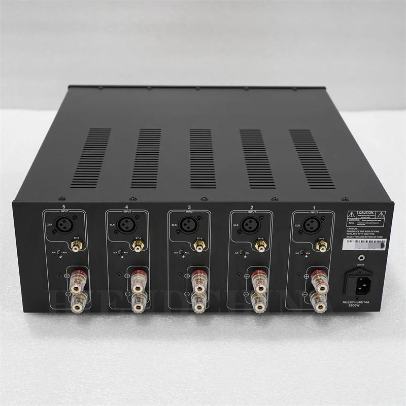 5 Channels AV power amplifier YC-5250 high power rear stage power amplifier 250W*5 8ohms 380W*5 4ohms