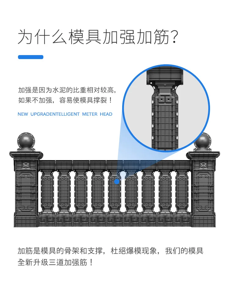 Thickened cement durable building mold
