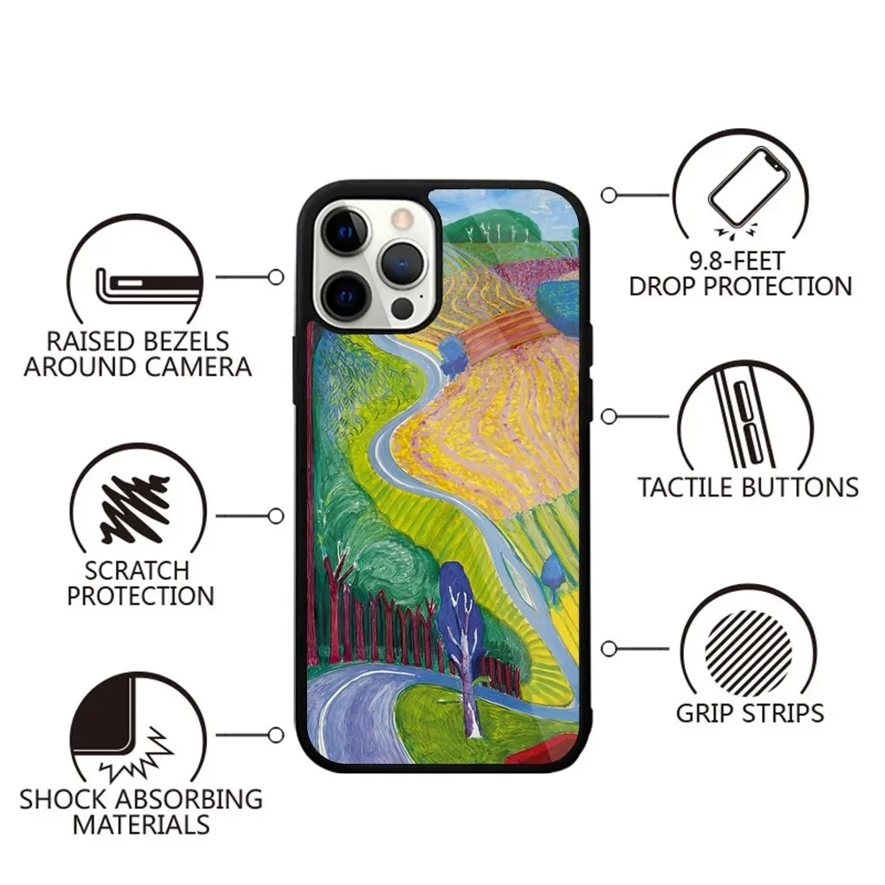 David Hockney Art Phone Case Strong Magnetic For IPhone 15,14,13,Pro,Max,Plus,11,12,Mini For Magsafe Wireless Charging