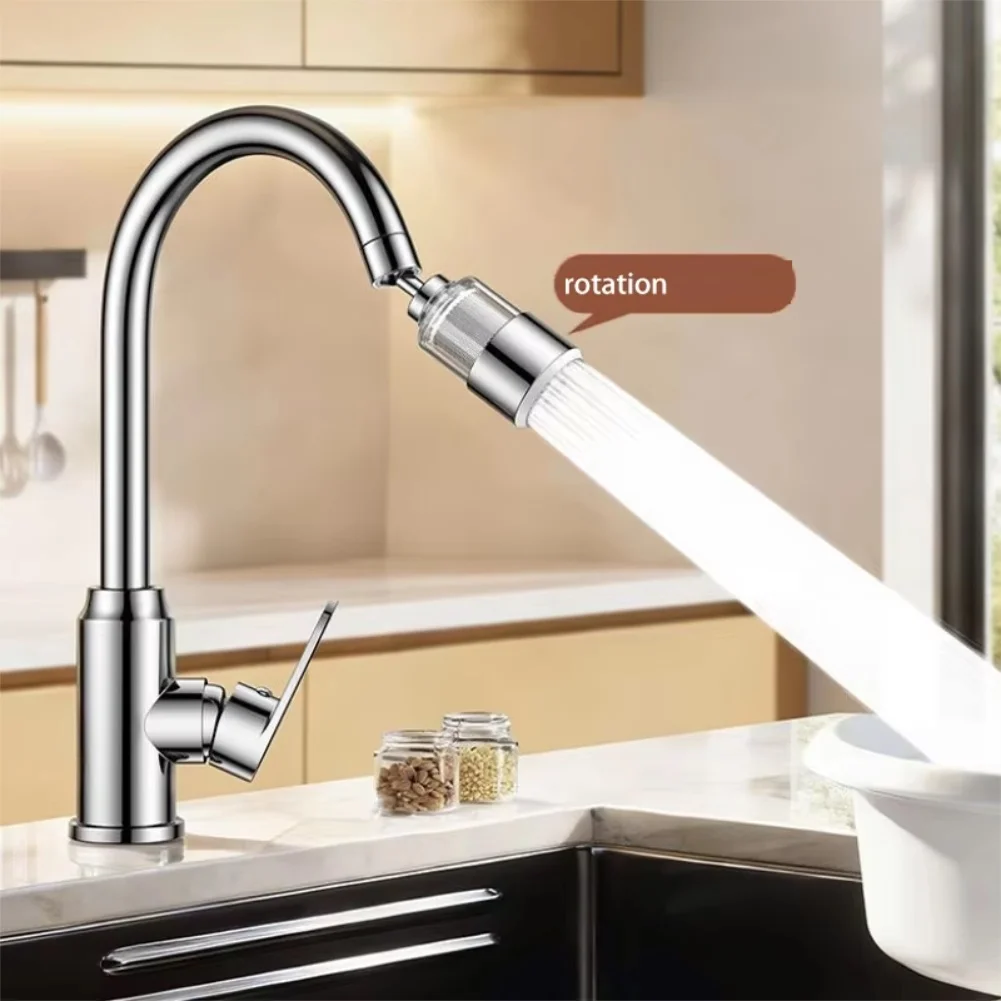 ABS and 316 Stainless Steel Faucet Filter Water Purifier with 360 Degree Rotation for Standard Kitchen Faucets