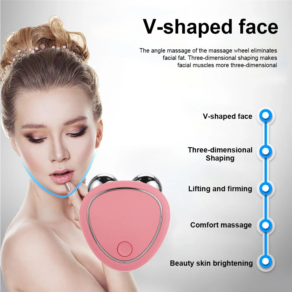 Massaggiatore elettrico per il Lifting del viso massaggiatore EMS Microcurrent Face Skin Tightening ringiovanimento massaggio del viso cura della bellezza della pelle