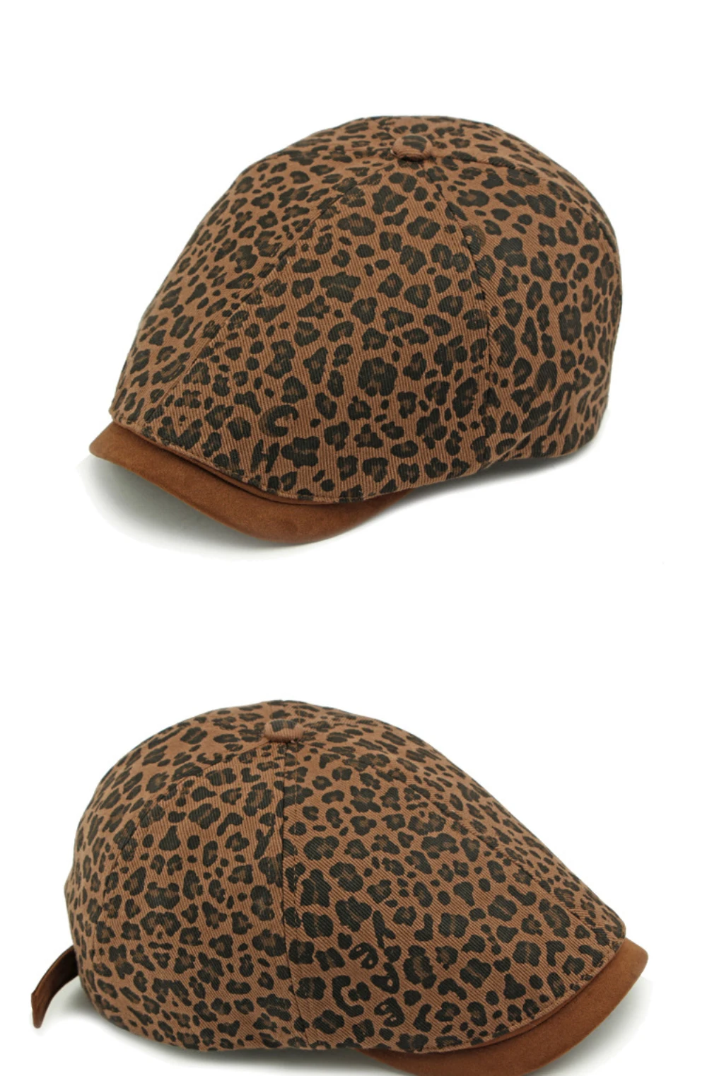 HT4791 Berets Frühling Herbst Hut Männer Frauen Leopard Achteckige Flache Kappe Künstler Maler Baskenmütze Hut Männlich Weiblich Einstellbare Baskenmütze Kappe – Detail 11