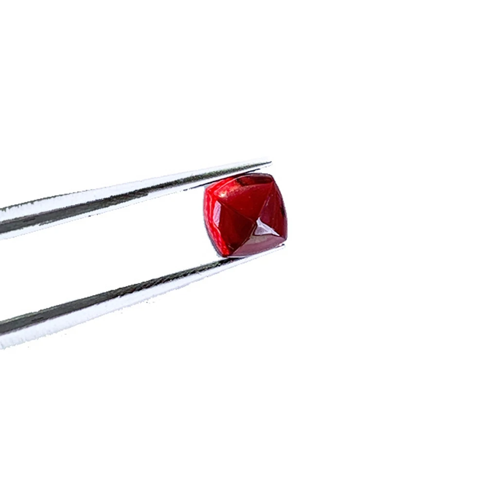 

20 шт. 4-6 мм в форме пирамиды свободный красный гранат для сережек своими руками