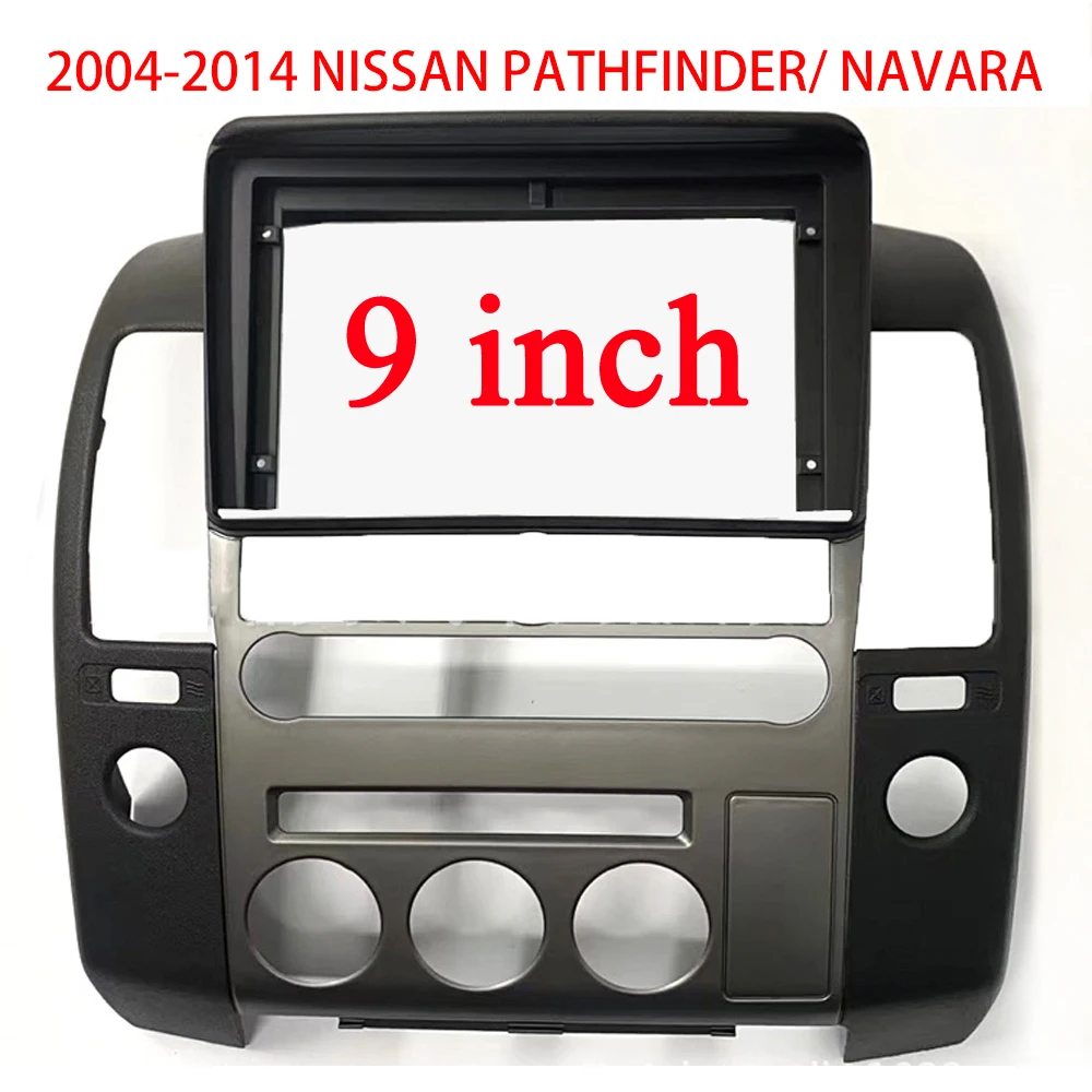 Adaptateur de Fascia de cadre stéréo de voiture, Pathfinder Navara 2004-2014, Radio Android, Bezel Faceplate, Audio Face Plate Dask Kit