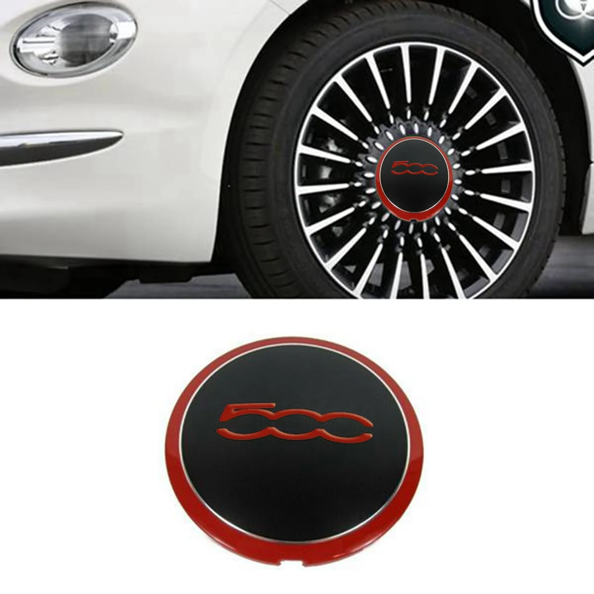 1Pcs 133Mm Wieldop Voor Fiat 500 500C 500L Wiel Centre Hub Caps Emblem Sticker 68078419AC 68078421AC 51884863