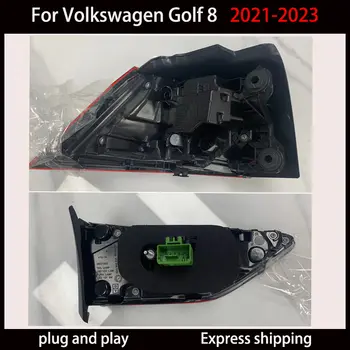 Zadní světlo pro model vozu VW Golf 8 2021-2023 Golf 8 LED zadní světlo Golf MK8 Zadní brzdové světlo DRL Brzdové příslušenství 10 nejlepší prodej LED zadní světla pro VW Touareg - №4