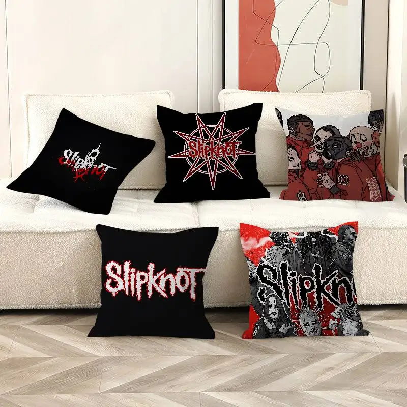 

Модная наволочка для подушки Slipknot (музыкальная/аниме) для дивана/кровати, 45x45 см