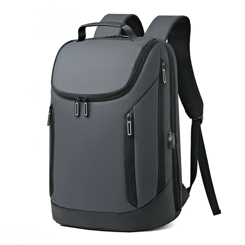 

2023 New Fashion Men Backpack Bags Oxdord Cloth Computer Large Space Students With Fashionable Pockets Multi-Zipper For Working