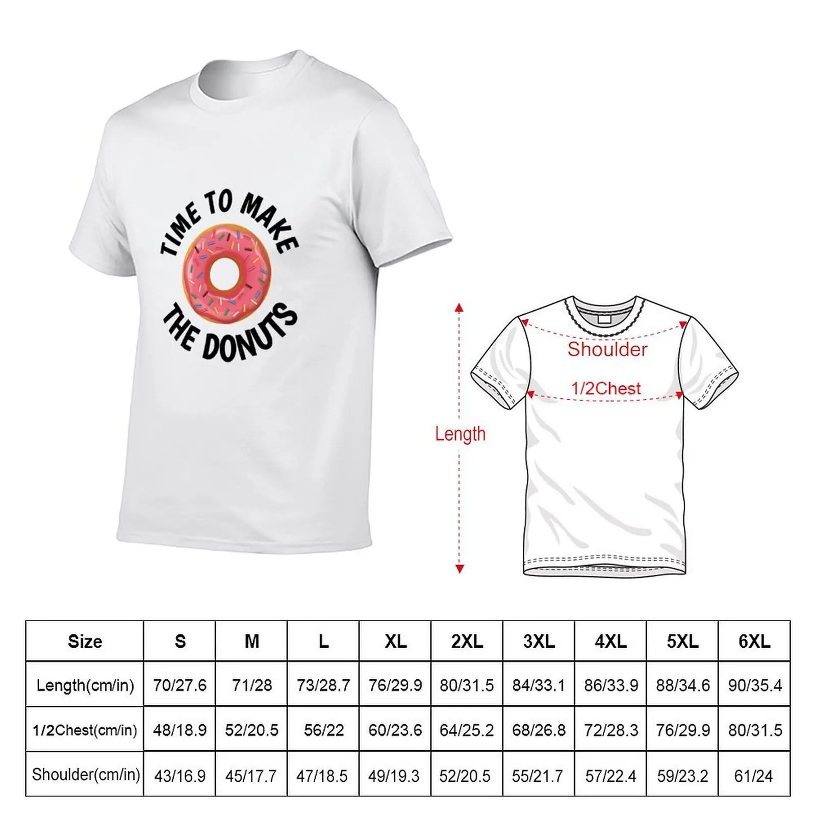 Time to Make the Donuts T-Shirt graphics anime t shirts men graphic t shirts