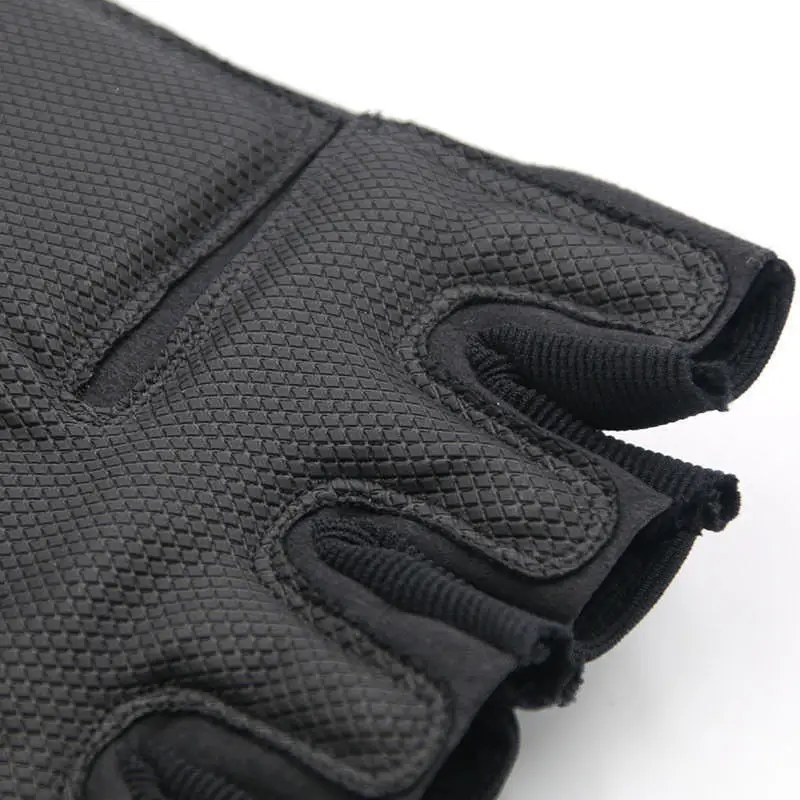 Outdoor Tactical Fingerless Gloves Hard Knuckle Paintball Airsoft Hunting Combat Riding Hiking Half Finger Gloves