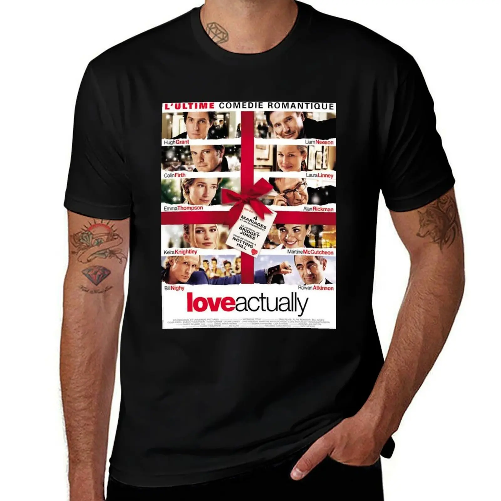 Awesome Move Hugh Grant Love Actually Who Loves Movie T-Shirt vintage graphic tee man clothes mens graphic t-shirts anime