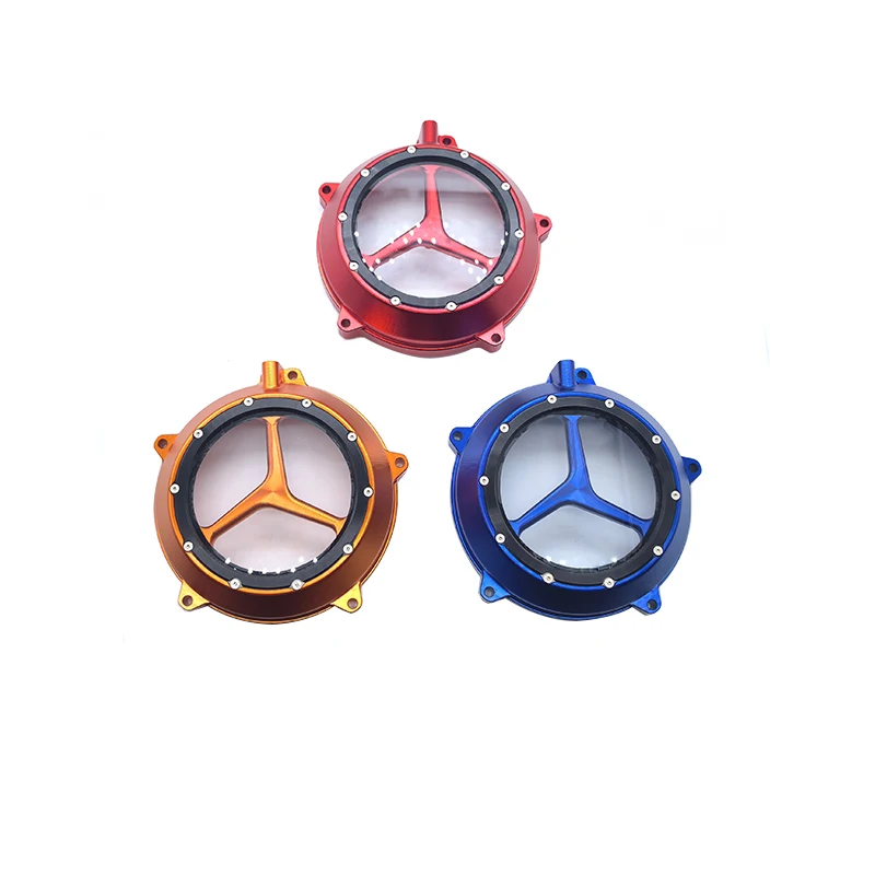 Dirt Bike Motorcycle Transparent Clutch Cover Plate Clutch Hub Gland CNC Protector Guard For ZONGSHEN NC250 NC300 NC450