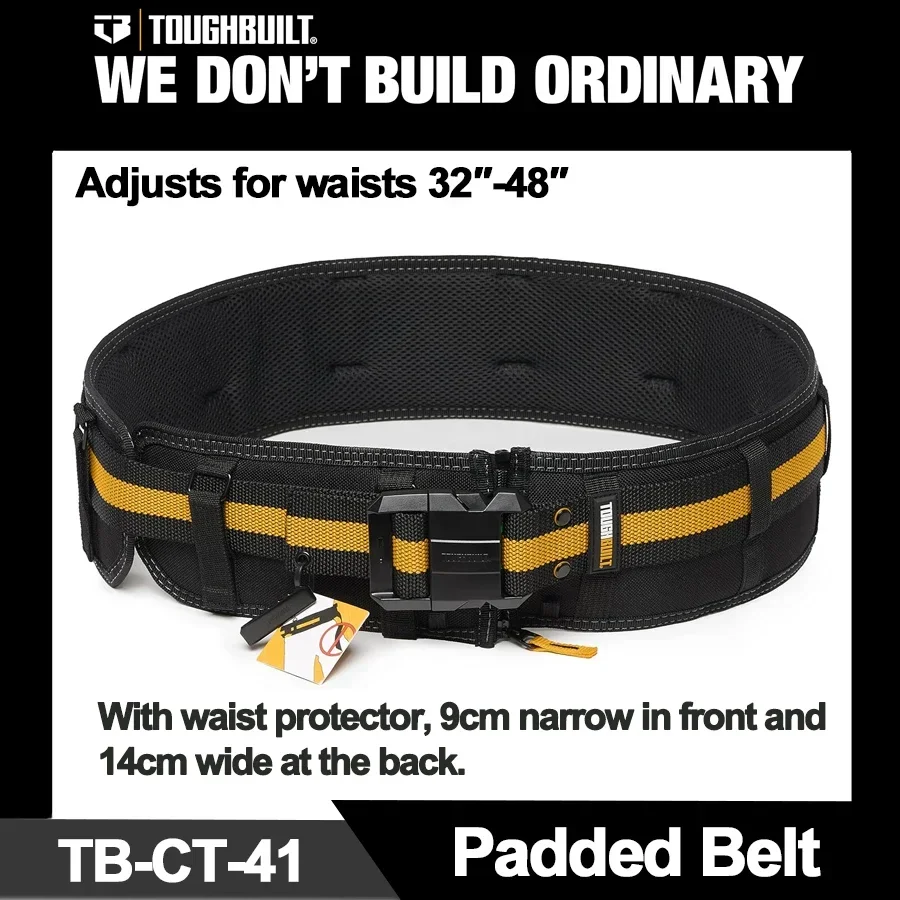 حزام عمل عالمي من TOUGHBUILT ومحاور تقنية متعددة الوظائف حزام مبطن TB-CT-40P TB-CT-41/41B/41P TB-CT-42 TB-CT-150