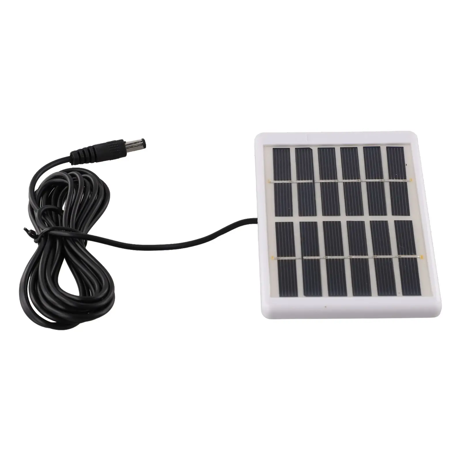 5W 6V Solarpanel mit Polykristallinem Silizium und Kunststoffrahmen Inklusive 3 Meter DC-Kabel für Solarladungszwecke