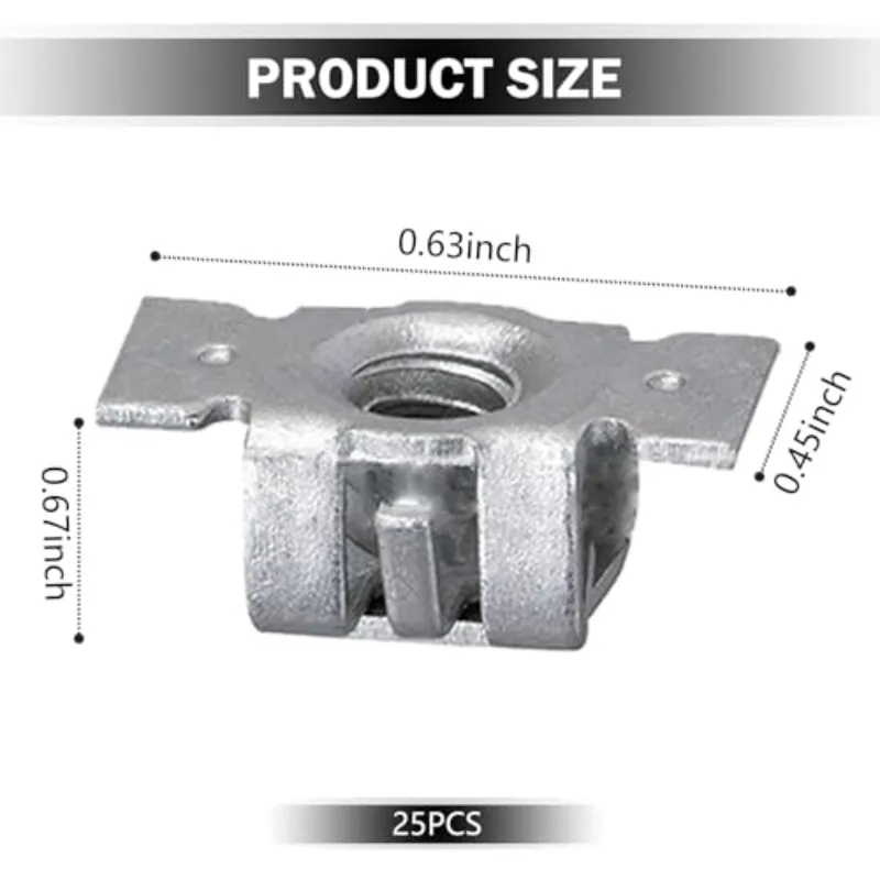 10/25PCS OE#11609952 Front Bumper Specialty Nuts For GM 11609952 Cadillac Escalade, Chevrolet Tahoe GMC