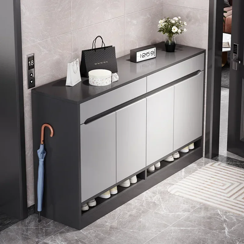 

Indoor Home Entrance Shoe Cabinet Large Capacity Corridor Entry Door Shoe Rack Organization Furniture for Hallways