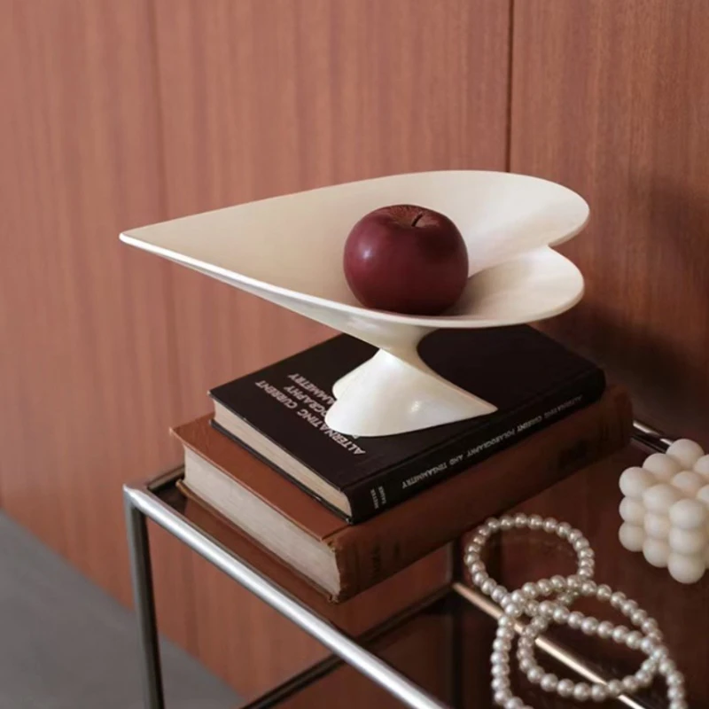 

Love Shaped Decorative Bowl, Large Fruit Bowl for Kitchen Counter, Stylish Key Bowl for Entryway Table High Tray Display Plate