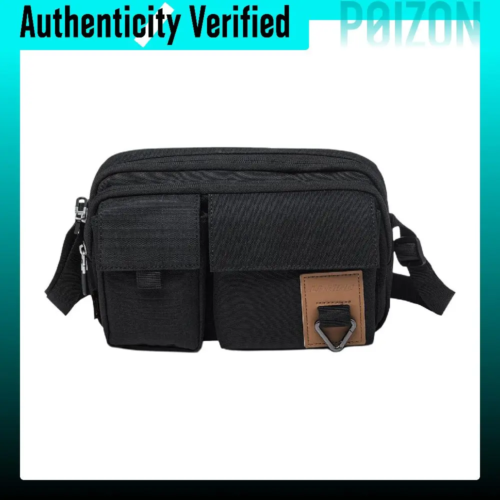 Li Ning Sports Life Collection Polyester Shoulder Bag, Crossbody Bag Unisex Black ABDT191-1